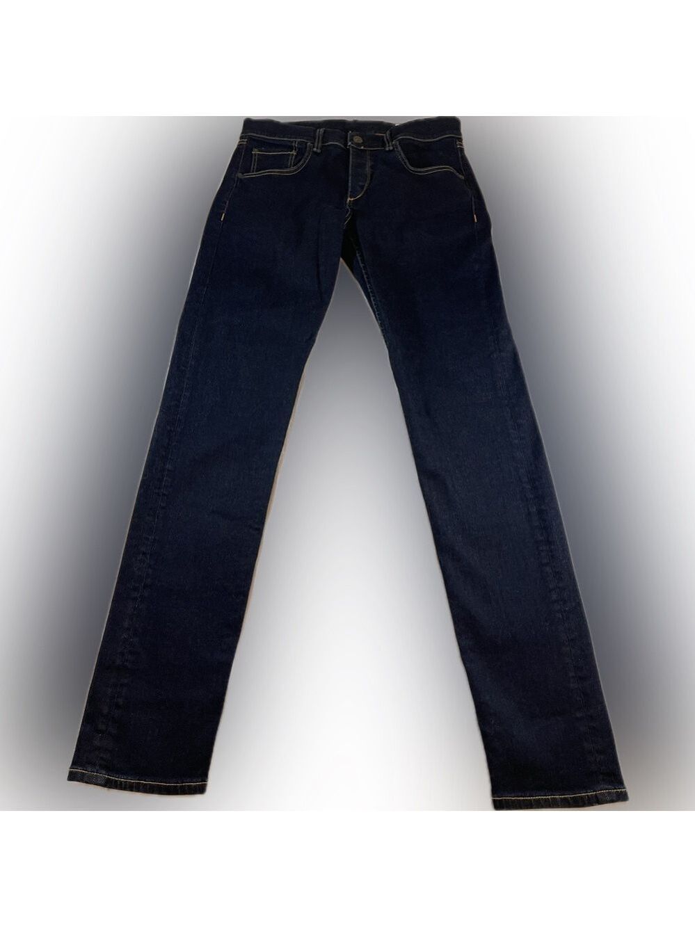 Rag & Bone Men’s Standard Issue Fit 1 Skinny Jeans Dark Wash Button Fly Sz 32